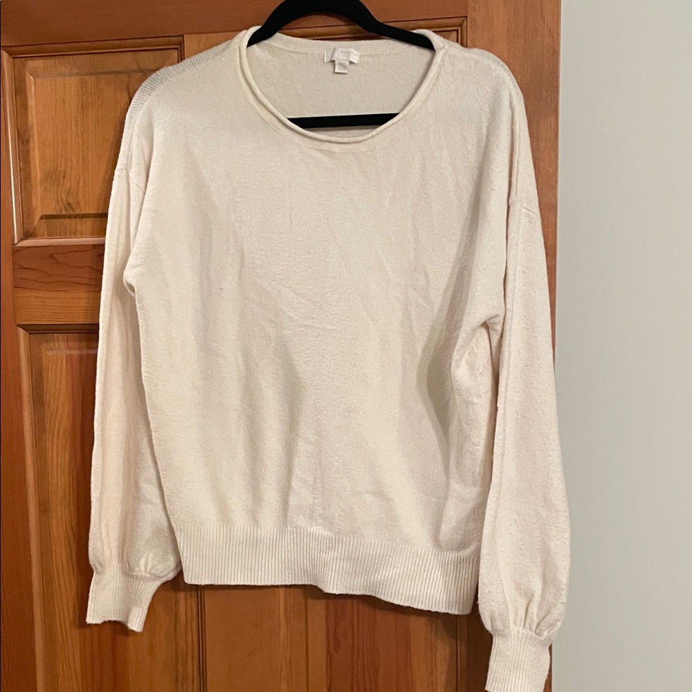 14th & Union Cream Crew Neck Sweater